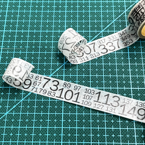 素数マスキングテープ